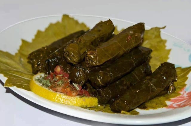 Stuffed Grape Leaves.