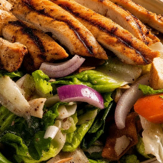 Fattoush Tawook Salad.
