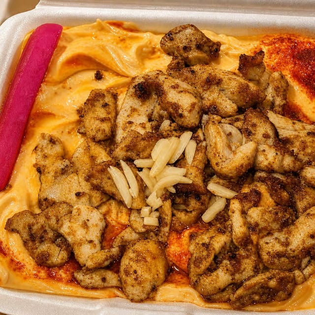 Hummus with Chicken.