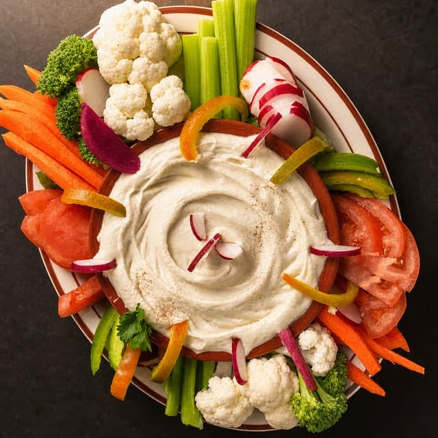 Hummus with Veggies.