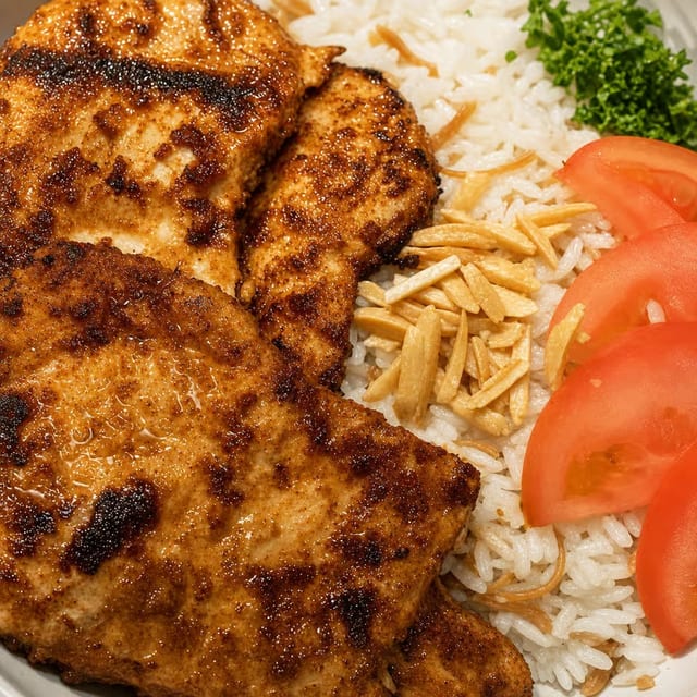 Tenderloin or Chicken Seared Sajji.