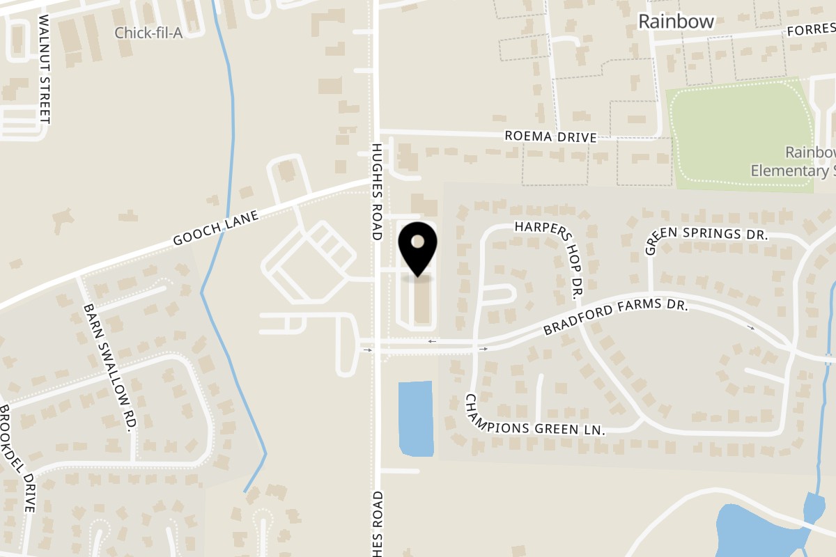 Map showing the location of Al Shish Palace Mediterranean Cuisine on 1591 Hughes Rd Ste A in Madison